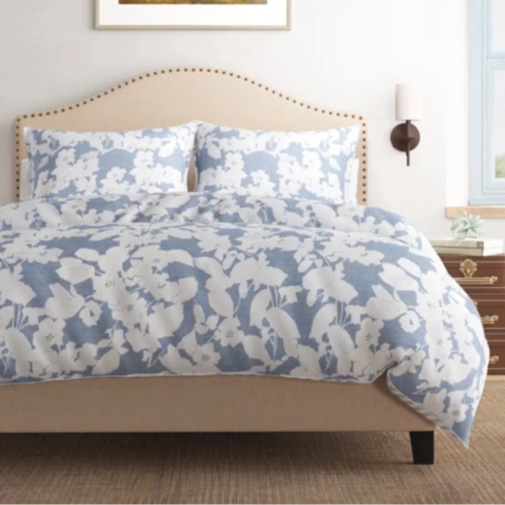 7 Pc Set Lauren Ralph Lauren Willa Full/Queen Duvet Cover Set & Queen Sheet Set